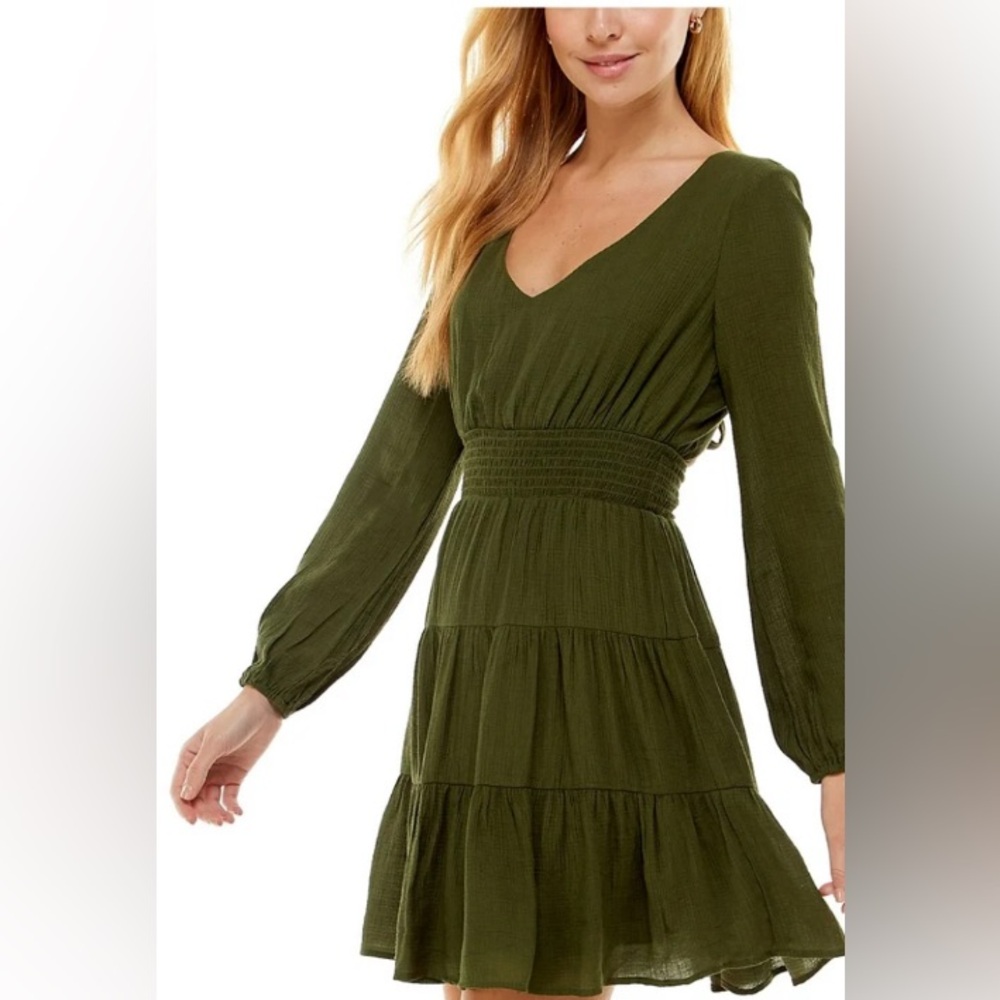 City Studio Forest Green Dress
